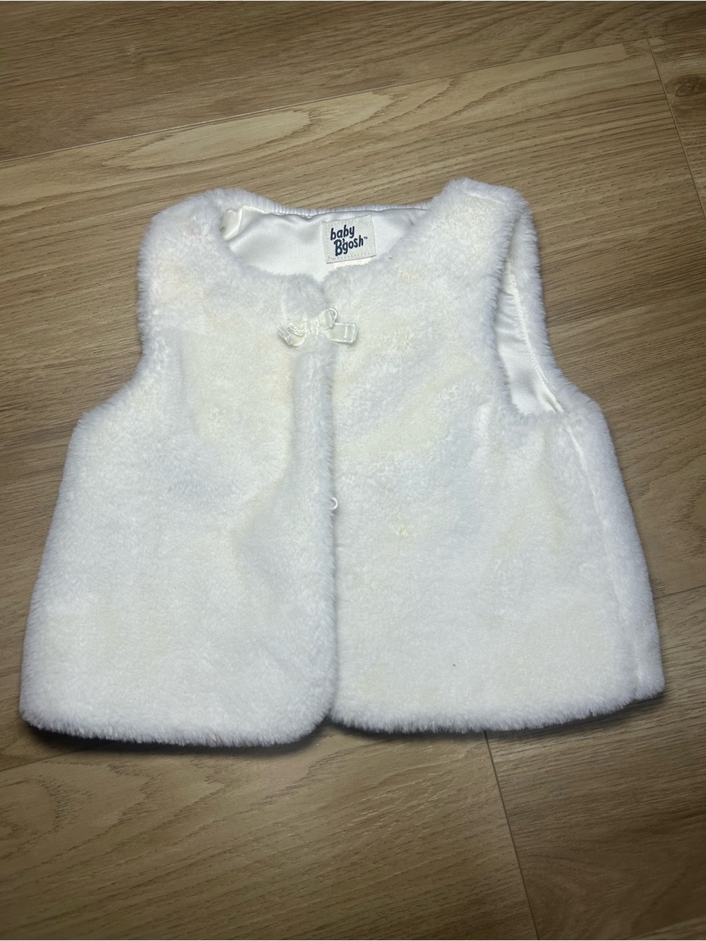 Baby B'gosh Cream Faux Fur Vest for Kids